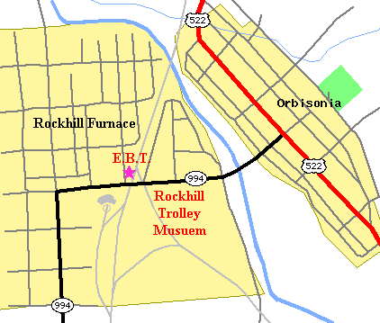 Map of the EBT in Rockhill/Orbisonia